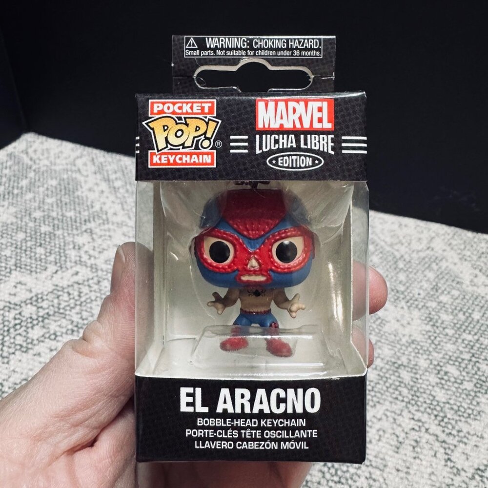 Funko Pocket Pop! Keychain- Marvel Lucha Libre, El Aracno